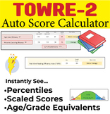 TOWRE-2 Automatic Score Calculator (Decoding and Word Reco