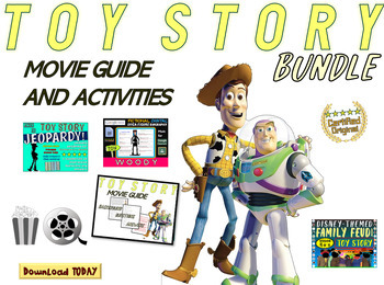 Preview of TOY STORY BUNDLE! Movie Guide, Games, Activities, Bios for Critical Thinking