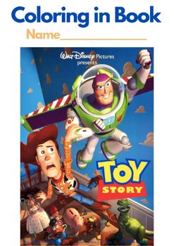 Preview of TOY STORY - Disney/Pixar, Coloring in Book (30 pages!) PDF Printable Book