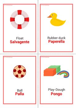 TOYS ITALIAN FLASH CARDS | Italian flashcards toys games | Italian toys  games