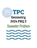 TPC Geometry 2024 FRQ 3 Seawater Problem