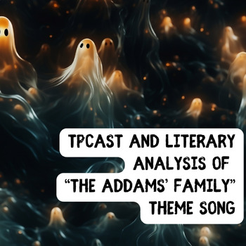 Preview of TPCASTT Halloween Literary Analysis of "The Addams' Family" Theme Song