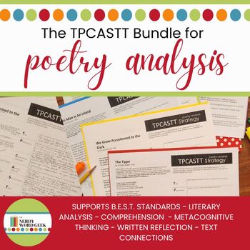 Preview of TPCASTT Poetry Analysis Bundle
