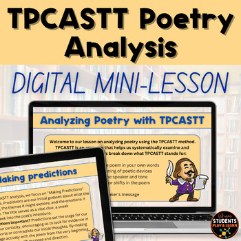 Preview of TPCASTT Poetry Analysis Mini-Lesson Digital Presentaion