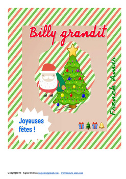 Preview of Christmas French story - Une histoire de Noël : Billy grandit
