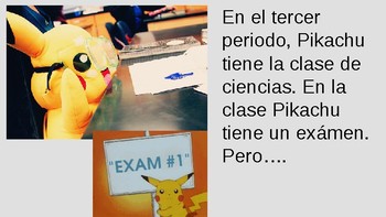 Preview of TPRS Spanish Classroom/School Vocab - Pikachu