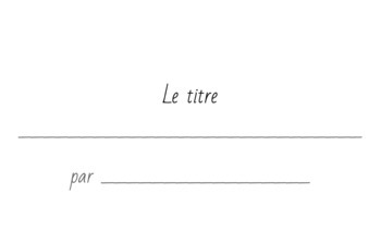 Preview of Language Thru Story Template - French Version