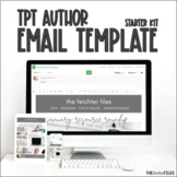 TPT Author Seller Email Template Note to Followers for Canva Starter Kit