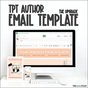 Preview of TPT Author Seller Email Template Note to Followers for Canva The Upgrade