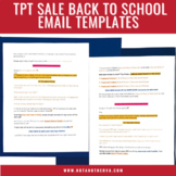 TPT Back to School Sale Email Template