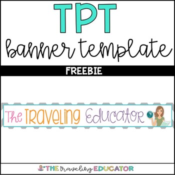 Preview of TPT Banner Template and Directions
