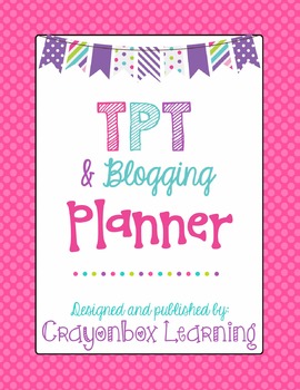 Preview of Teachers Pay Teachers Seller Planner - Blogging & Social Media Planner