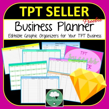 Preview of TPT SELLER PLANNERS Get Your Store Organized FULLY EDITABLE