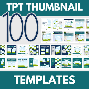 Preview of TPT Canva Template Thumbnails for Product Listings
