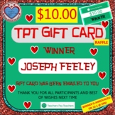 TPT GIFT CARD - NEVER GIVE UP ON MATH RAFFLE ***WINNER*** 