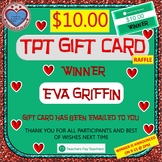 TPT GIFT CARD - NEVER GIVE UP ON MATH RAFFLE ***WINNER*** 