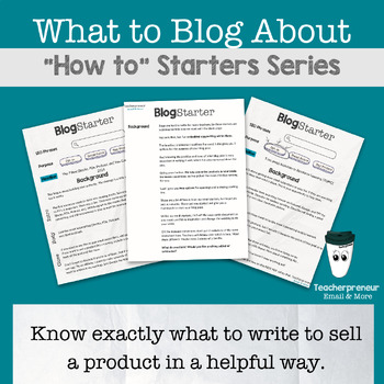 Preview of TPT How to Blog Post Templates