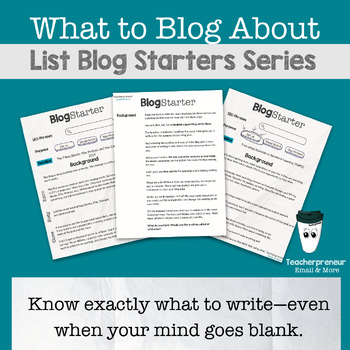 Preview of TPT List Style Blog Post Templates