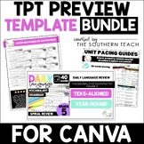 TPT Preview Canva Template Bundle for Teacher Sellers