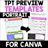 TPT Preview Canva Templates for Teacher Sellers  - Portrait
