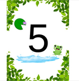 TPT: Printout or Google Slide: Frog Counting 5 by 5 - Cont