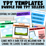 TPT Product Template Bundle | CANVA Editable Templates | T