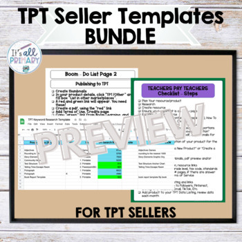 Preview of TPT Seller Checklists - BUNDLE