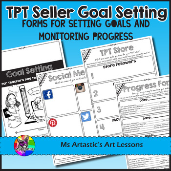 Preview of TPT Seller Goal Setting and Planning Journal