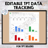 TPT Seller PRODUCT and Data Tracking EDITABLE Template - G