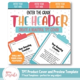 TPT Seller Product Cover and Preview Template - Product & 