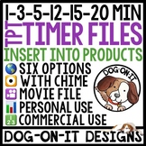 TPT Seller Store Countdown Timers Video Files WITH End Chimes