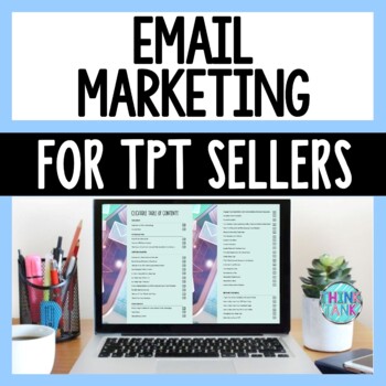 Preview of TPT Sellers Email Marketing Course - Email Data Tracker and Social Media Images