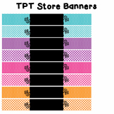 TPT Banners - Polka Dots -  Commercial Use