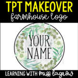 TPT Store Logo Template - Farmhouse Rustic