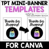 TPT Store Mini-Banner Canva Templates for Teacher Sellers