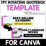 TPT Store Quotebox Canva Templates for Teacher Sellers