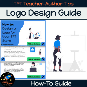 Preview of TPT Teacher-Author Guide - How to design a logo for your TPT store