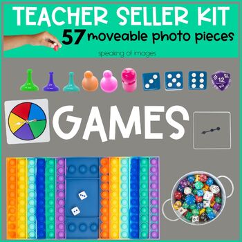 Preview of TPT Teacher Seller Tool Kit Moveable Pieces for BOARD GAME mockups