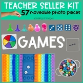 TPT Teacher Seller Tool Kit Moveable Pieces for BOARD GAME