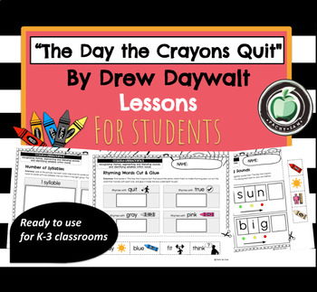 Preview of TPT The Day Crayons Quit Lessons K-3