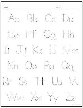 TRACE And Write The Alphabet (ABC Handwriting Practice) by primaryrainbows