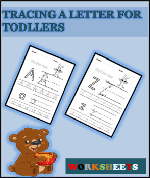 Preview of TRACING A LETTER FOR TODLLERS