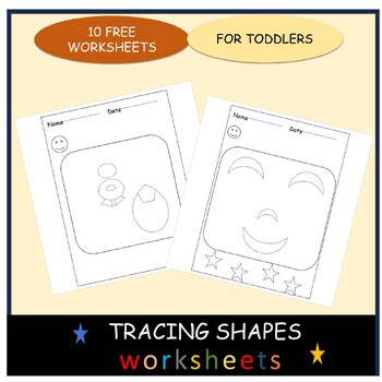 Preview of TRACING SHAPES WORKSHEETS