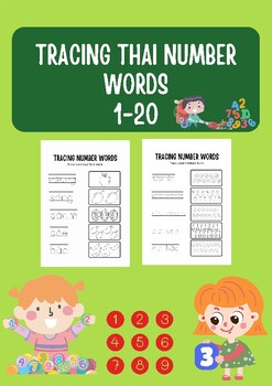 Preview of TRACING THAI NUMBER WORDS