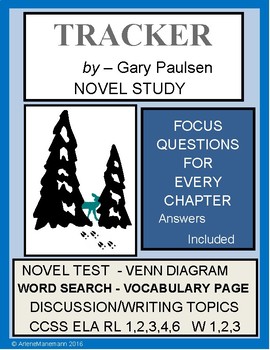 Preview of TRACKER, by Gary Paulsen - Novel Study