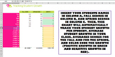 STUDENT GROWTH DATA TRACKING SPREADSHEET