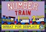 TRAIN NUMBER LINE CLASSROOM WALL POSTERS WITH TEN FRAMES &