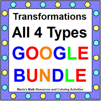 Preview of TRANSFORMATIONS BUNDLE (ALL 4 TYPES): 8 GOOGLE FORMS QUIZZES DISTANCE LEARNING