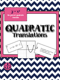 TRANSFORMATIONS - Quadratic Translations