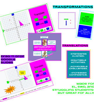 Preview of TRANSLATIONS II (Congruence & Similarity) Transformations  
